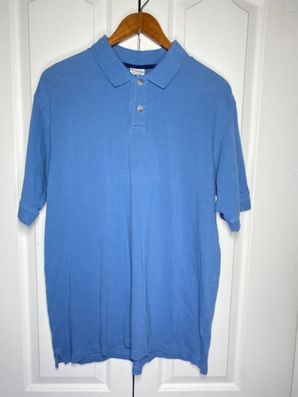 Columbia Men’s Blue Polo Shirt Size Large 23x30 Performance 3button